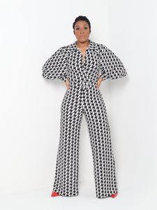 HOUNDSTOOTH JUMPSUIT